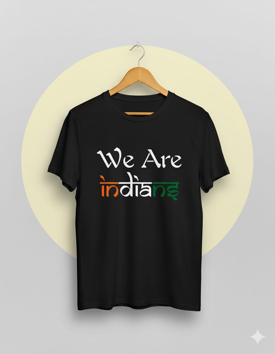 The "We Are Indians" T-Shirt 180 GSM DTG Print 100% Cotton T-shirt