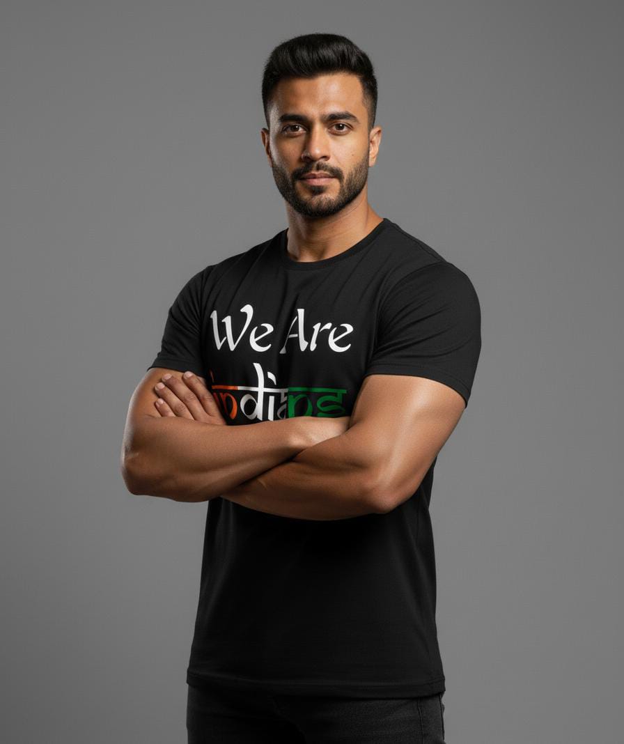The "We Are Indians" T-Shirt 180 GSM DTG Print 100% Cotton T-shirt