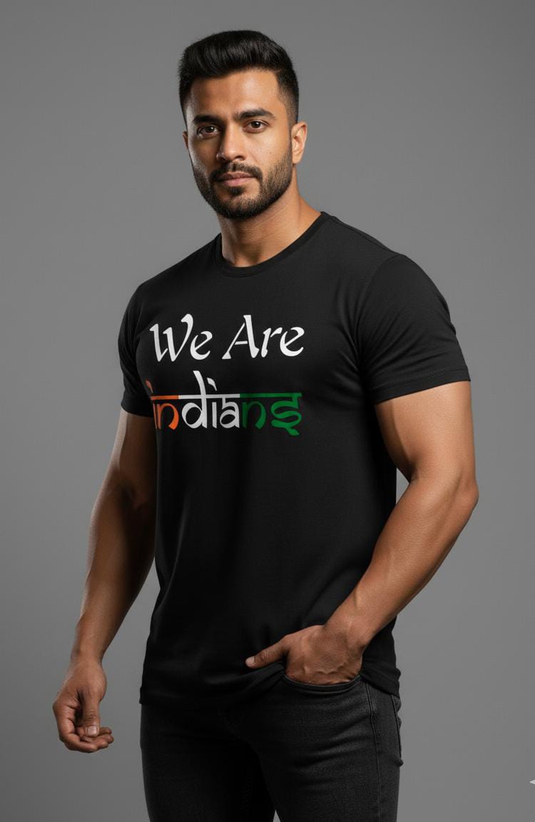 The "We Are Indians" T-Shirt 180 GSM DTG Print 100% Cotton T-shirt