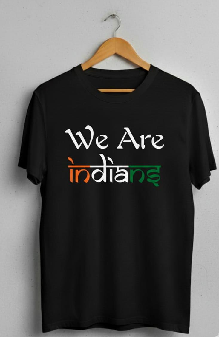 The "We Are Indians" T-Shirt 180 GSM DTG Print 100% Cotton T-shirt